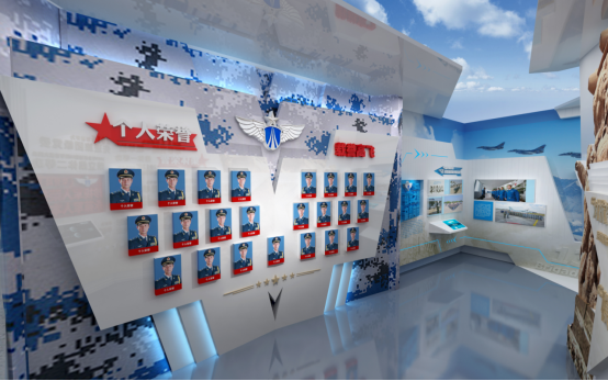 云南某空军部队展馆